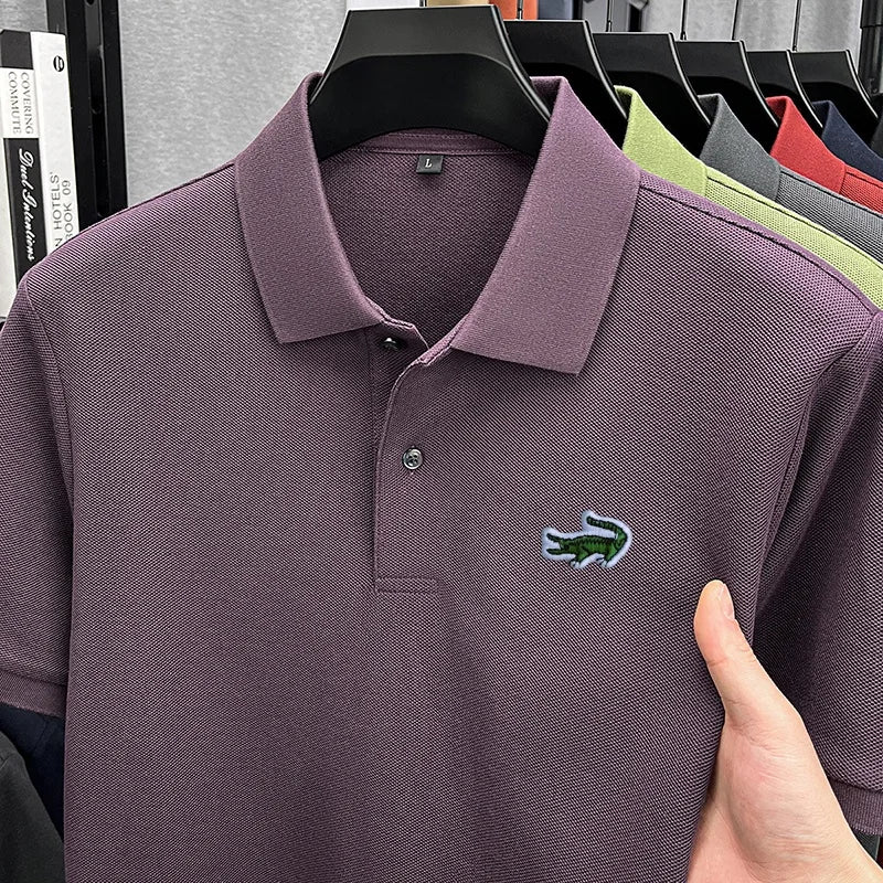 Men's Cotton Embroidered Polo Shirt