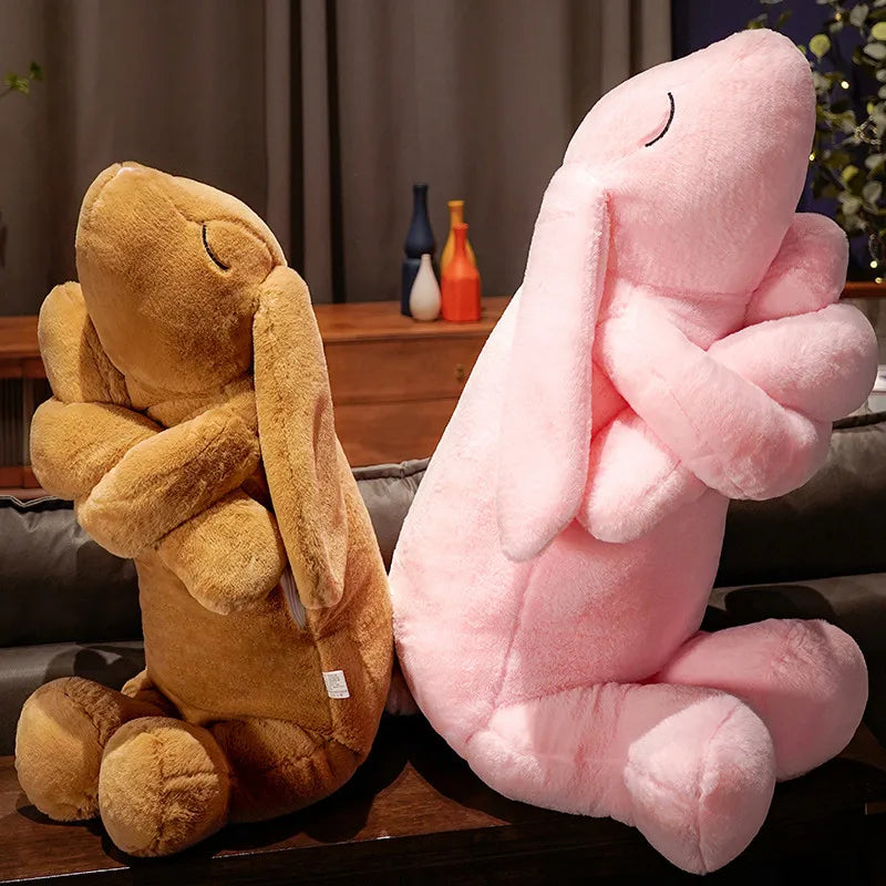 Lovely Giant Animal 90cm 120cm Soft Cartoon Big Ear Bunny Plush Toy Rabbit Stuffed Pillow Girl Gift