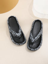 Leopard Print Cloud Slides – Soft Thick-Sole Summer Beach Sandals