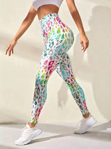 Women's 3D Tie-Dye Seamless Push-Up Leggings
