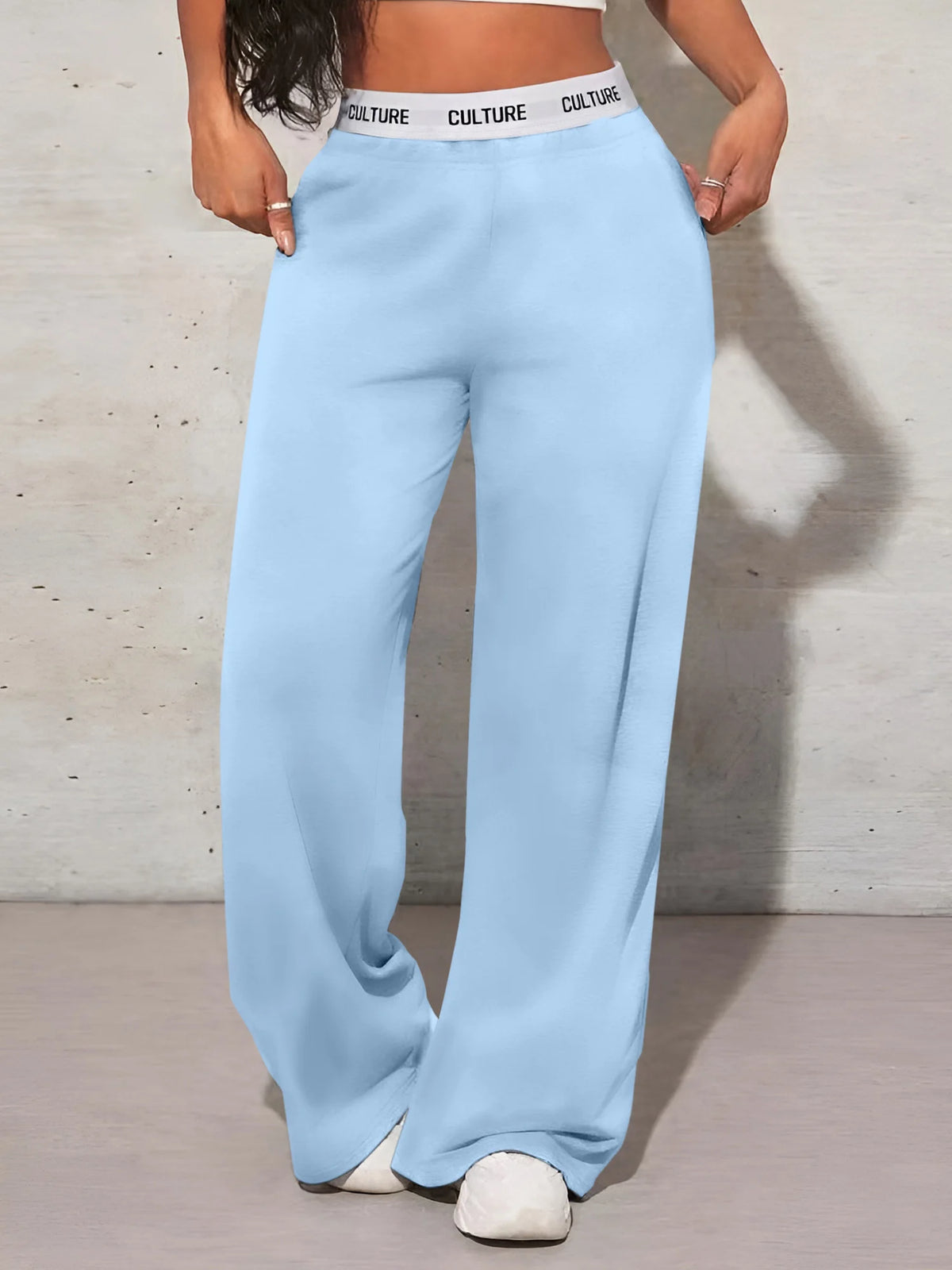 Women's High-Waisted Wide-Leg Casual Pants