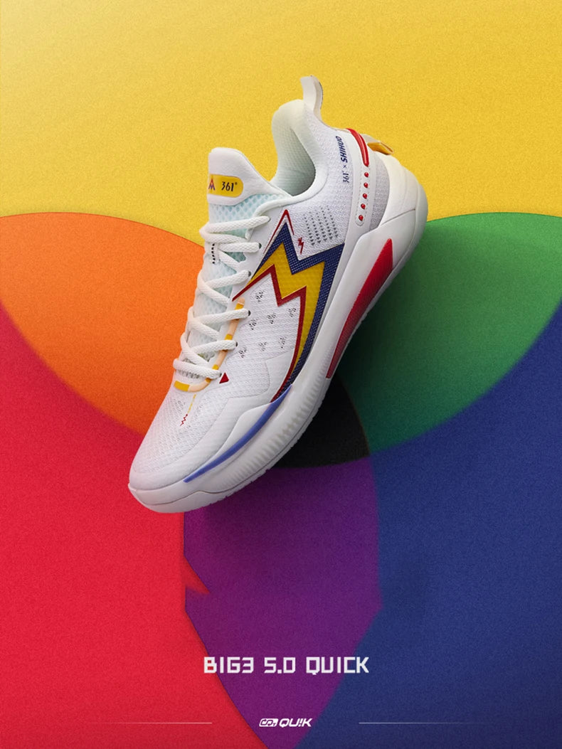 361 Degrees BIG3 5.0 Quick Men Basketball Shoes Cushion Bounce Wearable Breathable Stable Support Comfort Male Sneaker 672431118