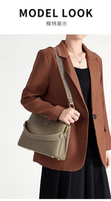 100% Genuine Leather Women's Crossbody Bag 2025 Summer Female Shoulder Bag Luxury Design Handbag phone makeup Bag Commuter
