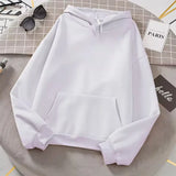 Spring Autumn Fashion Men's Women's Hoodie Casual Hoodies Pullovers Sweatshirts Women's Top Solid Color Hoodies Sweatshirt Women