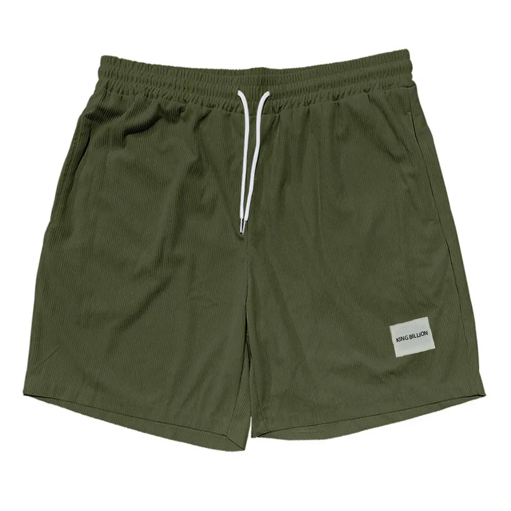 Men's Cotton Cargo Shorts with Elastic Waist