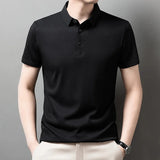 Men's Solid Color Polo Shirt | Breathable Summer Business Casual