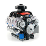MOULD KING 10171 Technical Motorized LSX454 V8 Engine Building Block Toys Educational Car Bricks Children MOC Toys Gift For Kids