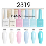 CANNI HEMA-Free Gel Polish Kit | Jelly, Nude & Rubber Base