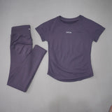 Women's Seamless Yoga Set with High-Waist Leggings