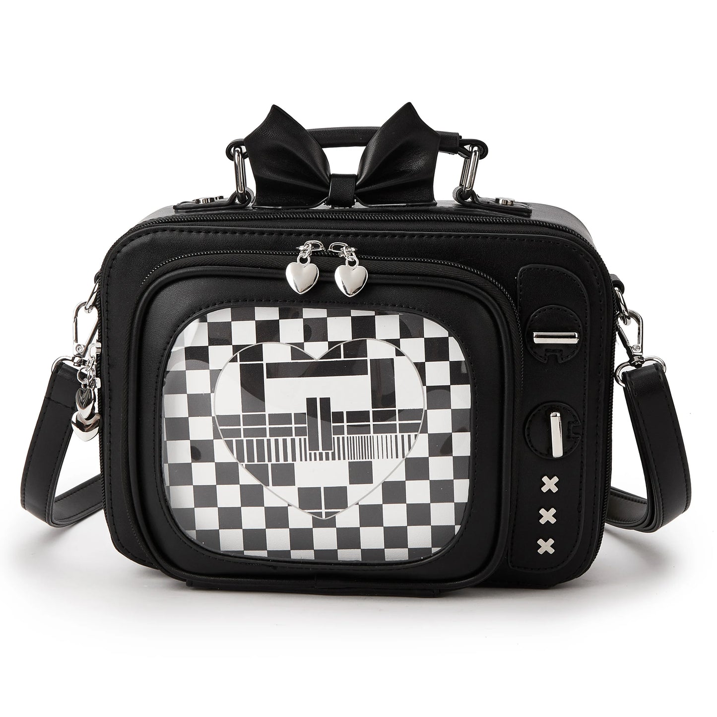 Novelty Tv Shape Ita Bag Retro Television Women Shoulder Bag Design Ita Backpack with Inserts Girls Crossbody Bag