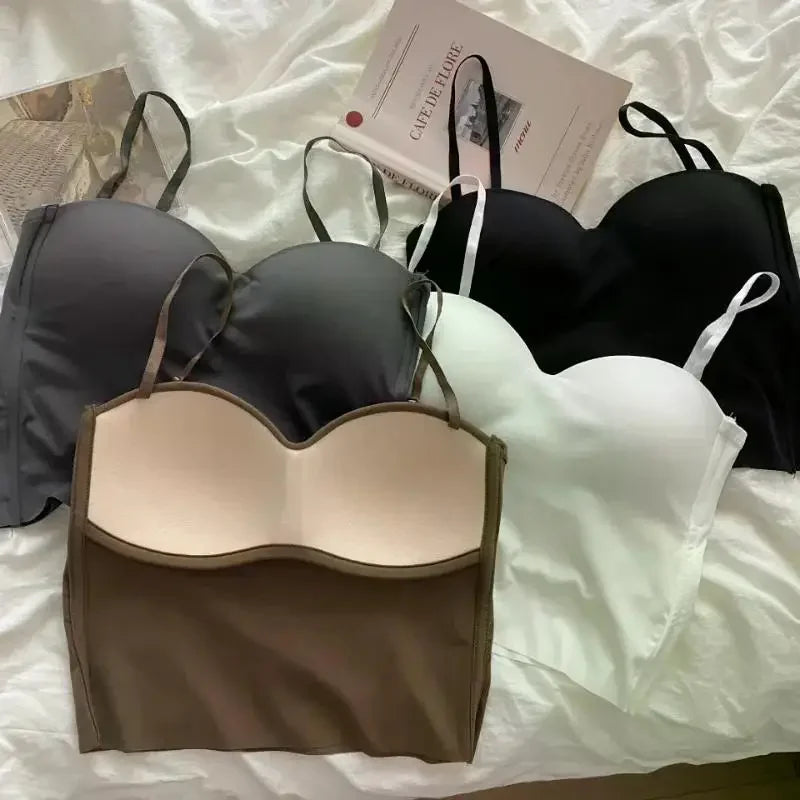 25New 4 Colors Camisole for Women Fitness Crop Tops Mujer Ropa Summer Elegant Sexy All-match Casual Топ Женский Aesthetic Solid