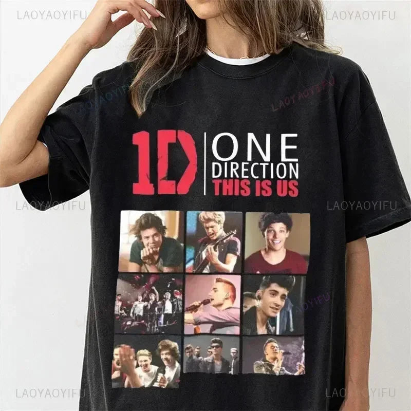 One Direction Cotton Graphic T-Shirt for Men & Women
