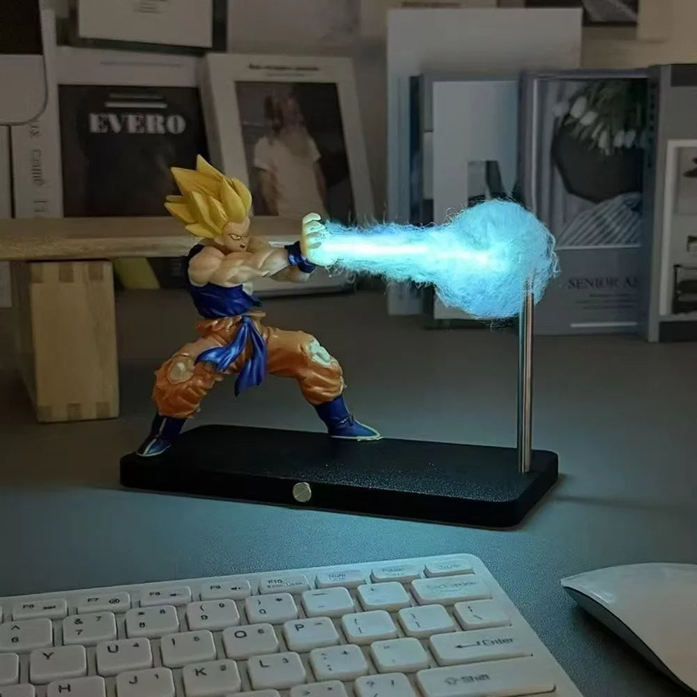 Rechargeable Dragon Ball Gogeta Lamp Gogeta Ligh Son Goku Light Lamp Magnet Light Model Kakarotto Kamehameha Wave Vegetmagnetic 