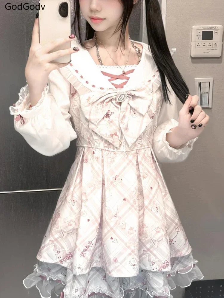 Kawaii Sweet Lolita Bow Dress