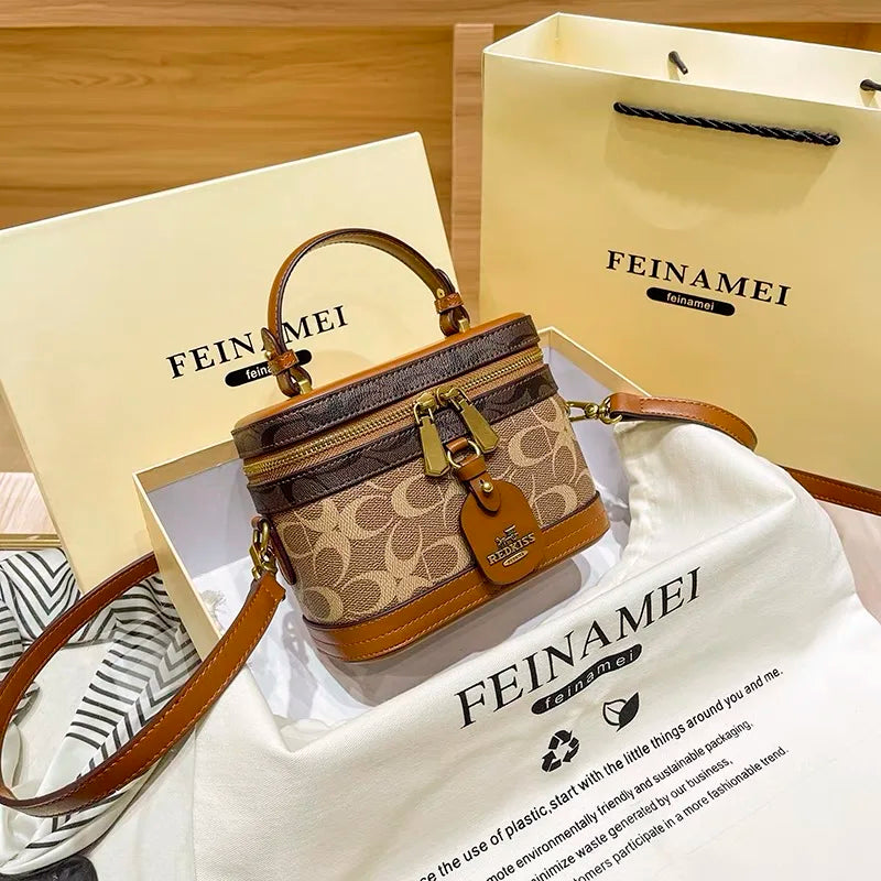 Carriage Emblem Crossbody Box Bag