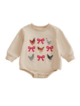 Cozy Animal Print Infant Winter Jumpsuit
