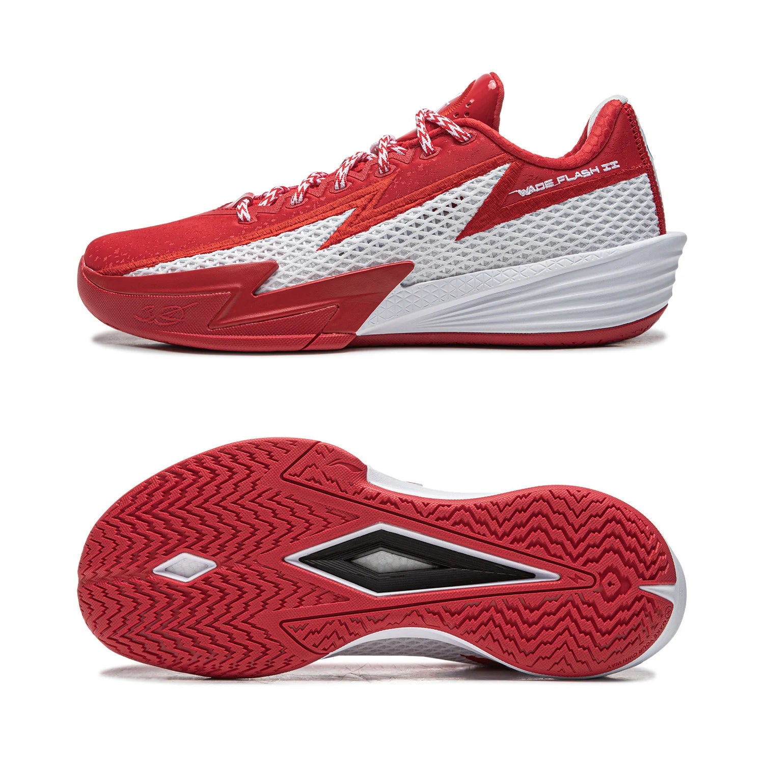 Li-Ning Men's WADE FLASH 2 On Court Basketball Shoes BOOM Cushioning Breathable LiNing Stable Sneaker ABPV013