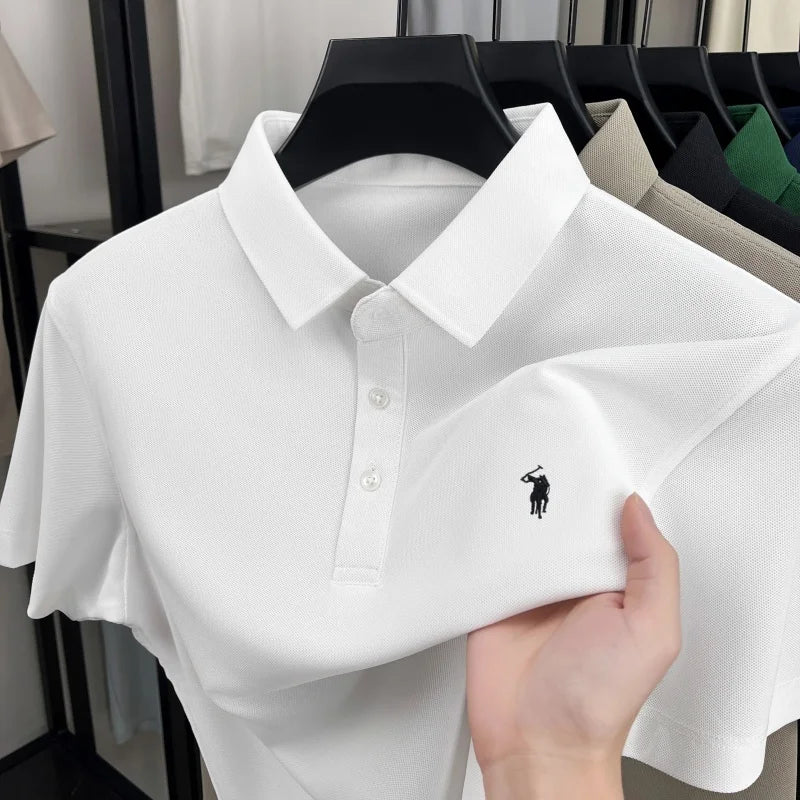 Pony Embroidered Men's Polo Shirt | Premium Summer Comfort