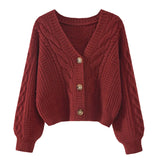 Women's Button-Front Knit Cardigan