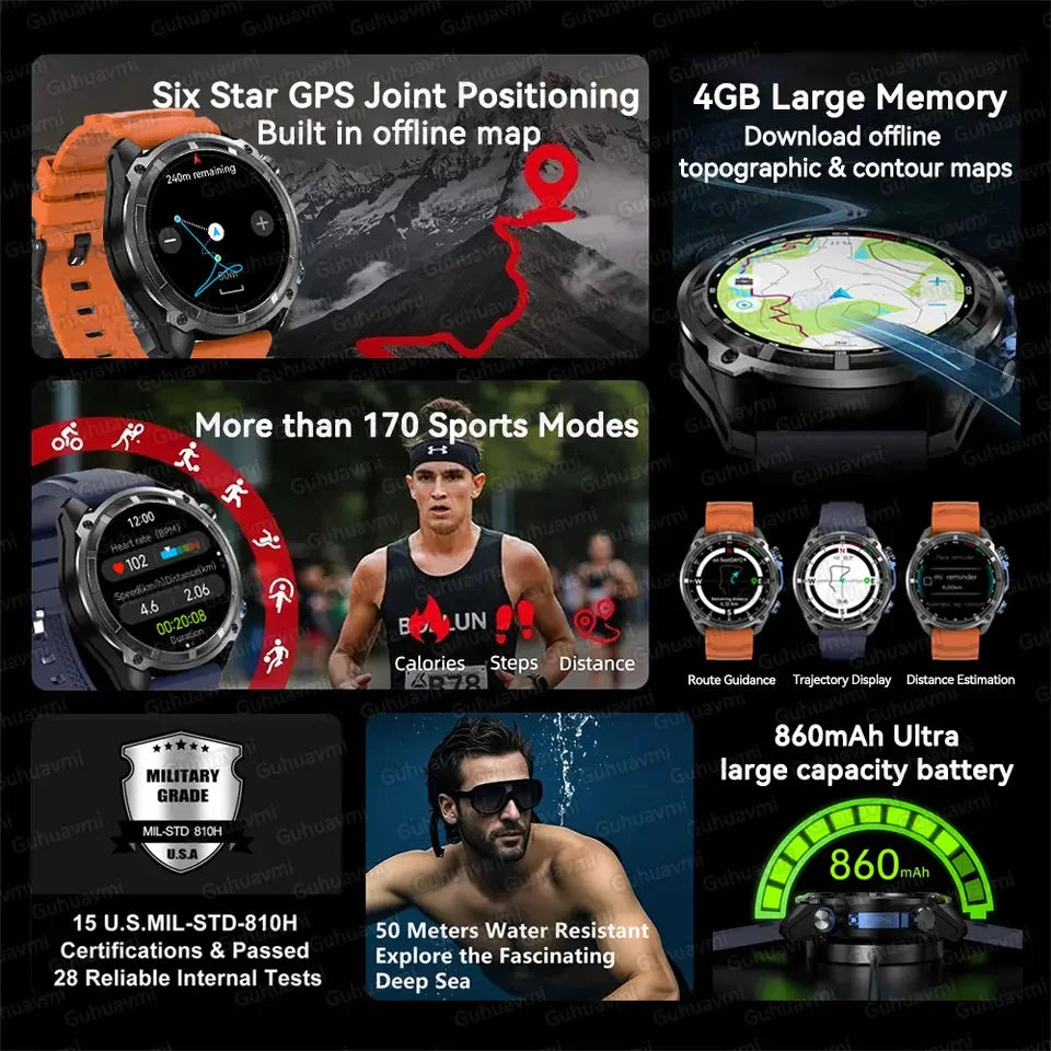 GPS Adventure Smartwatch – Sapphire Edition