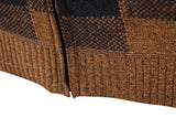 Men’s Winter Plaid Fleece-Lined Hooded Cardigan Jacket