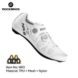 ROCKBROS Professional Cycling Shoes Knob Buckle Fastening Road Bike Self-Locking Shoes Bicycle SPD Cleats Shoes Cycling Footwear