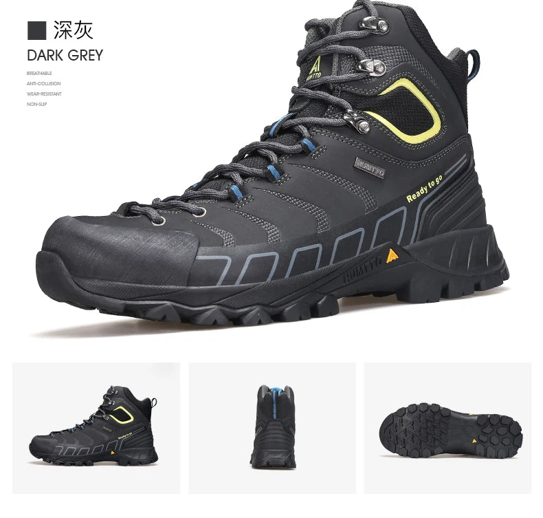 HUMTTO Hiking Shoes Men's Winter Outdoor Sports Climbing Shoes hunting Tactical boots Warm women Trekking Sneakers ankle shoes