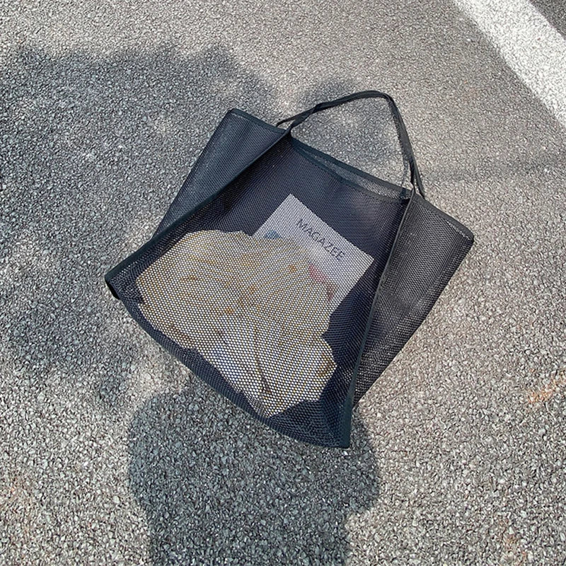 Women's Mesh Tote Bag for Beach & Shopping