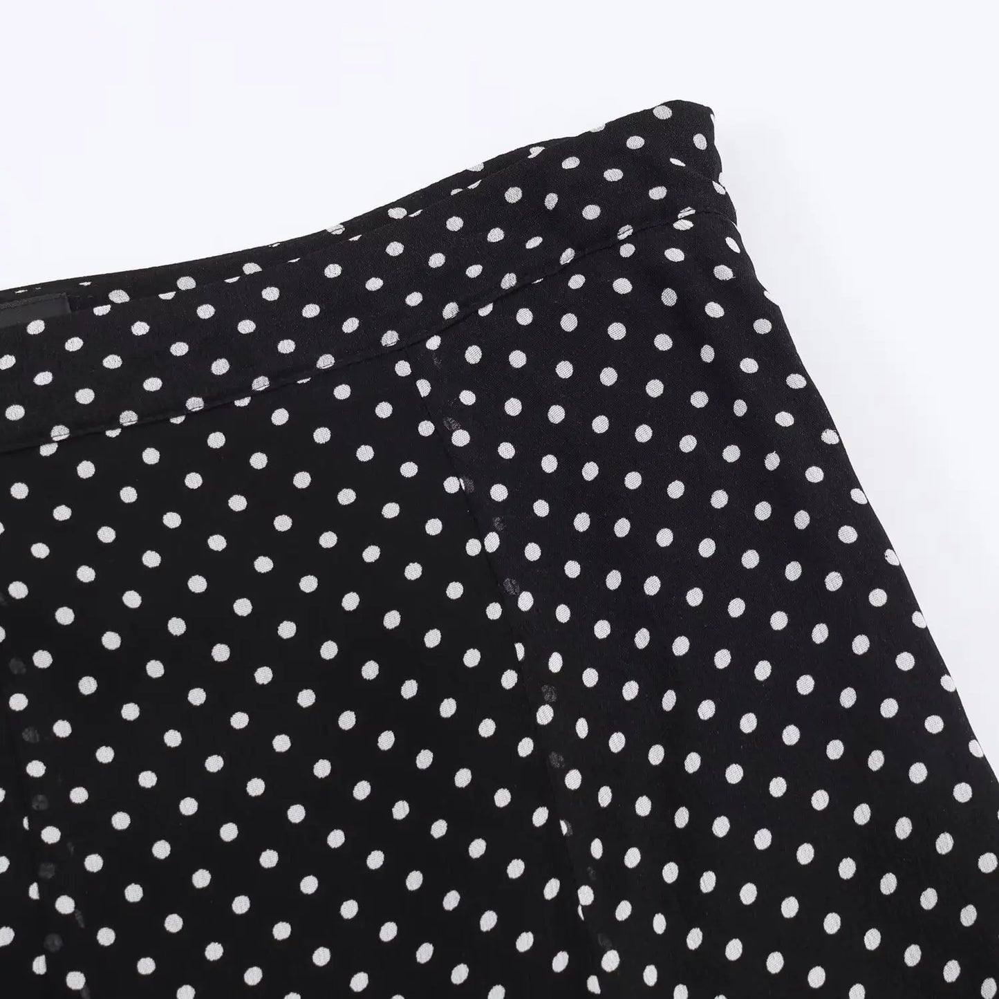 Polka Dot Printed Midi Skirts Two Piece Sets for Women 2025 Summer Chic Bow Tied Blouse Top Suits Woman 2 Piece Outfits