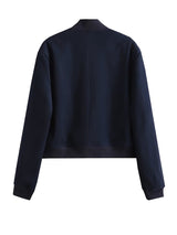 Willshela Women's Solid Bomber Jacket with Pockets