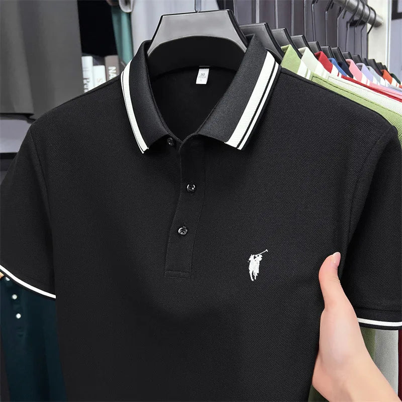 Men's Premium Cotton Polo Shirt | Embroidered Classic Fit