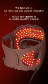 320 LED Beads Facial Photon Beauty Mask 4D Silicone Red Light Photon Skin Rejuvenation Anti Wrinkle Anti Acne Facial Beauty care