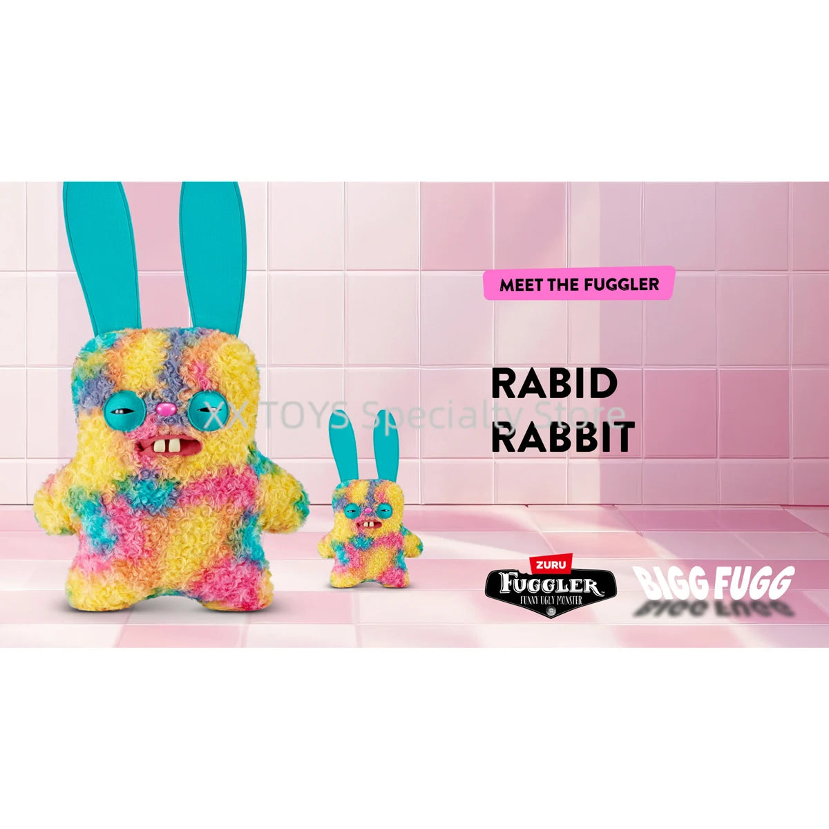 Fuggler Funny Ugly Monster Big Fugg Gaptooth 45cm Plush Weird Plushies Teddy Fugly Screech Rabid Rabbit Tooth Monster Soft Toys