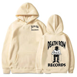 Death Row Records Hoodies Spring Autumn Fleece Hoodie Pullover Fashion Men Women Loose Hooded Sweatshirts Hip Hop Streetwear Top