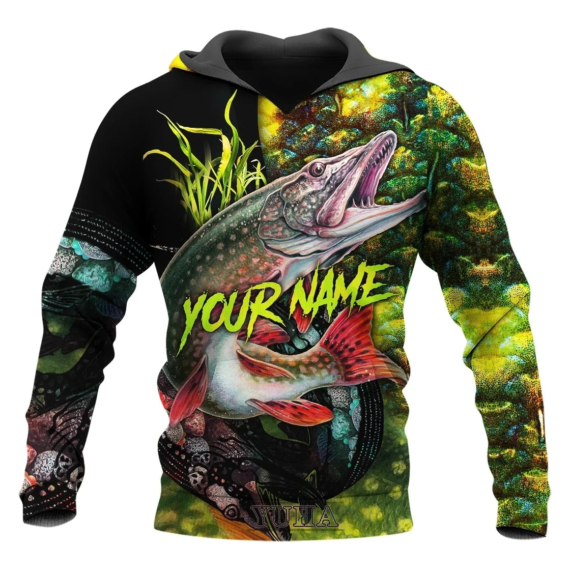 Marlin Fishing Camo 3D Pullover