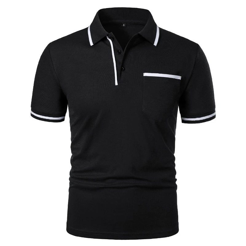 Men's Short Sleeve Knit Polo Shirt