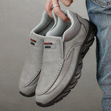 Men Leather Casual Shoes Breathable Loafers Men Sneakers New Male Comfortable Leather Flat Footwear Sneakers Men Shoes