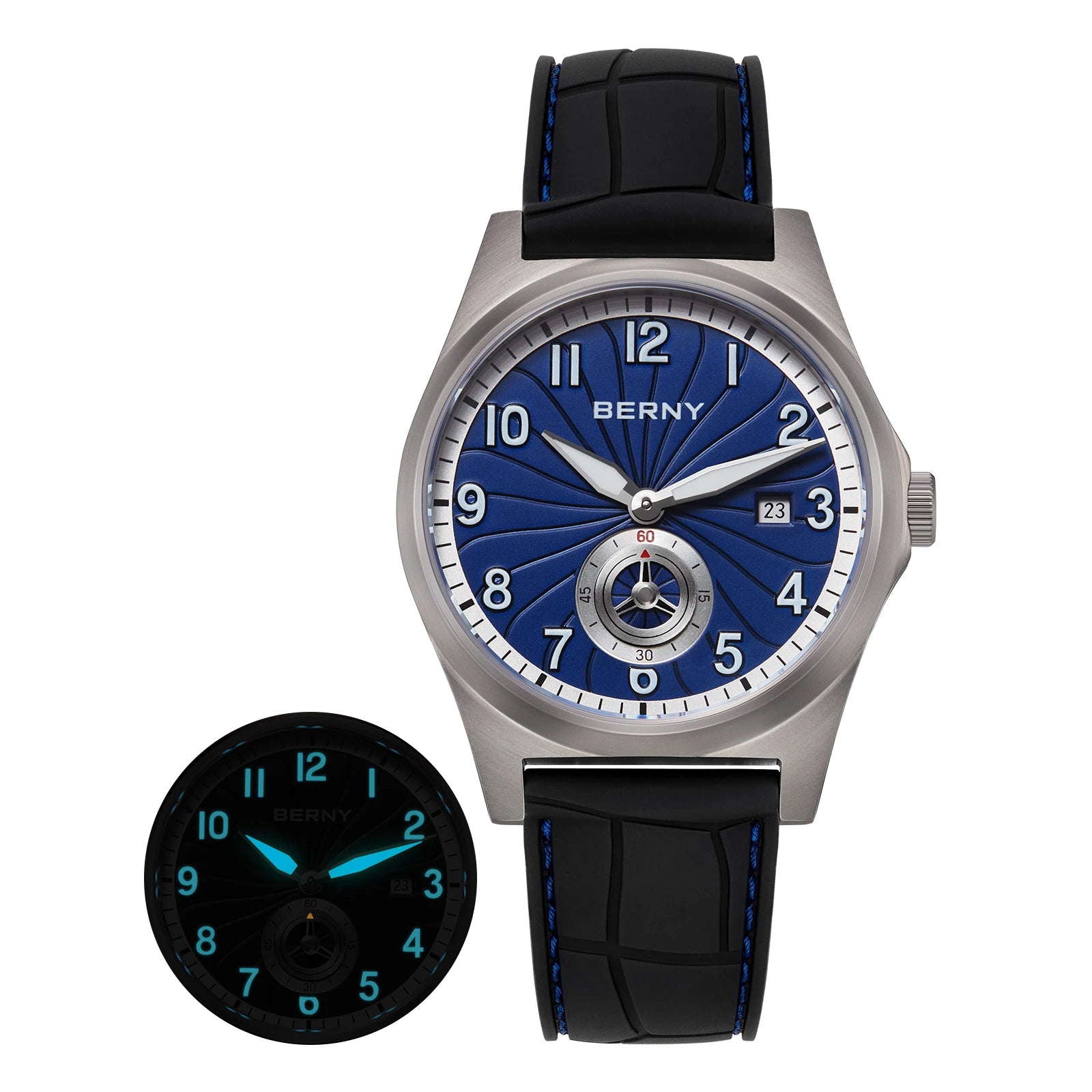 BERNY Full Titanium Automatic Men Watch Super Luminous Mechanical Wristwatch with 10ATM Waterproof Sapphire ST1731 Men Watches