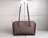 Genuine Leather Tote Bag – Pebbled Top-Grain Cowhide