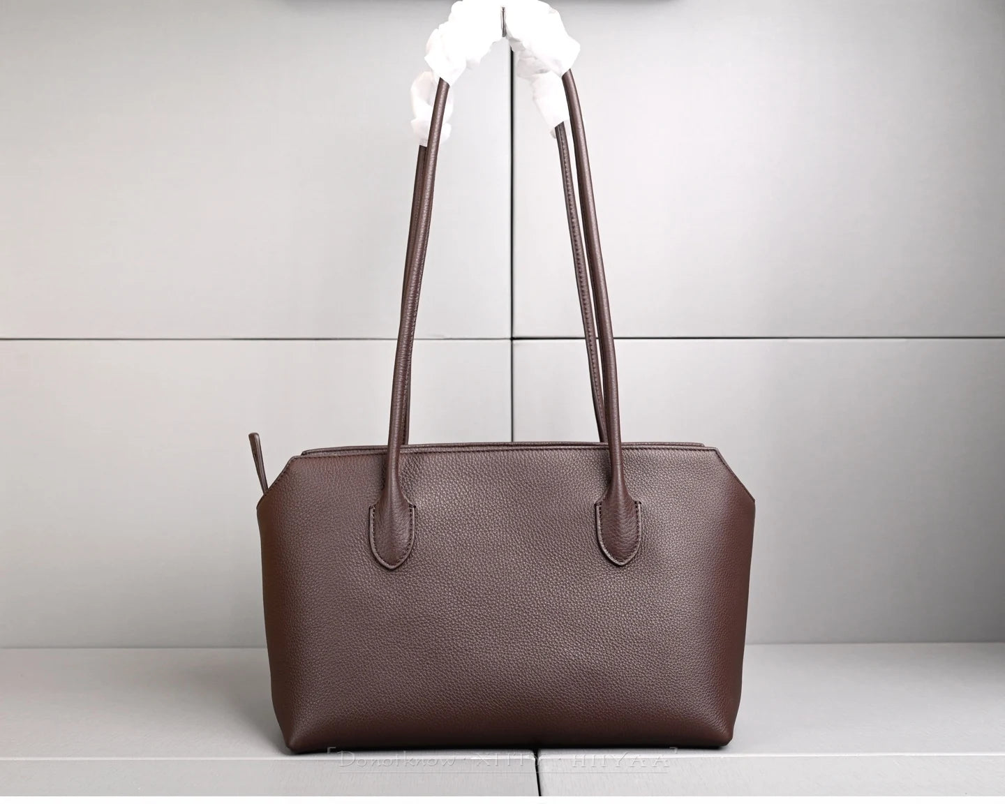 Genuine Leather Tote Bag – Pebbled Top-Grain Cowhide