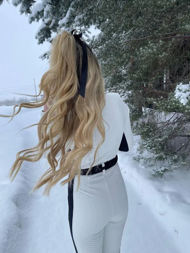 Waterproof Patchwork Ski Jumpsuit - Windproof Winter Overall
