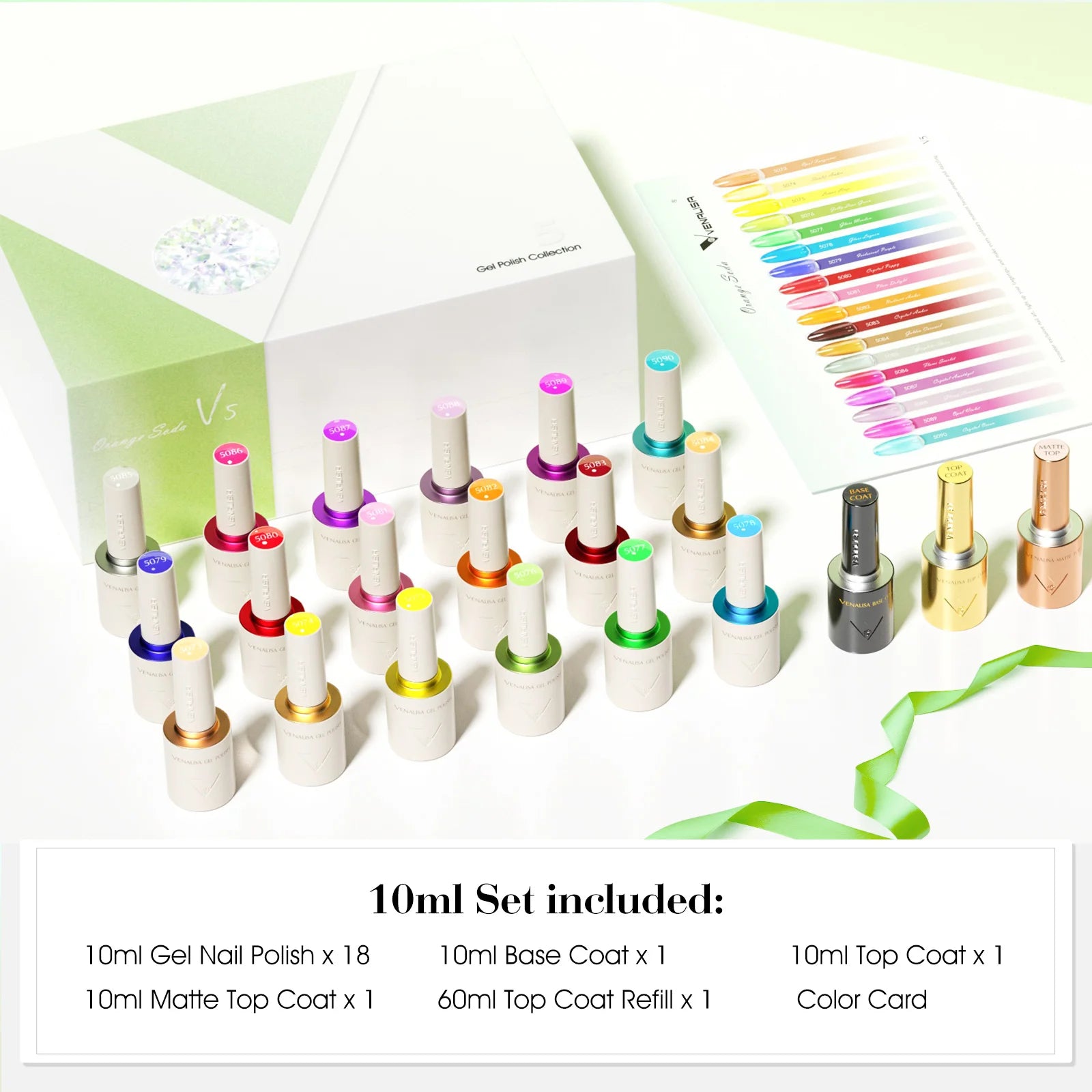 VENALISA VIP Kit 10ml Nail Gel Polish HEMA TPO FREE Gorgeous Colors Gel Pigment Professional Nail Art Long-lasting Gel Varnish