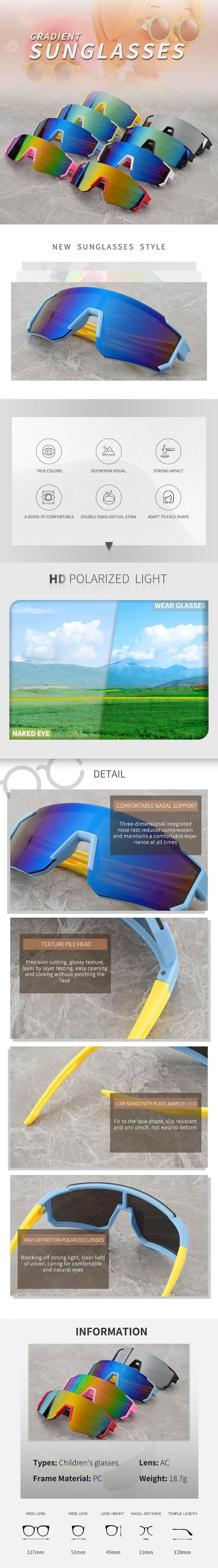 Kids' UV400 Sport Sunglasses – Stylish Outdoor Eye Protection