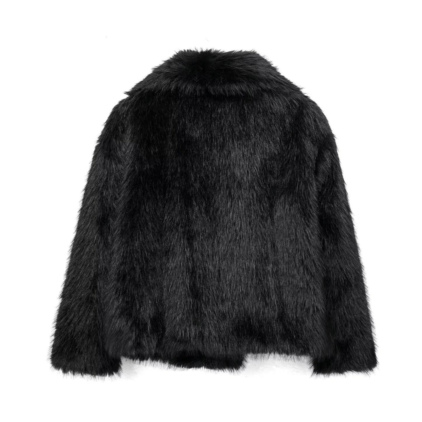 Elegant Faux Fur Oversized Coat