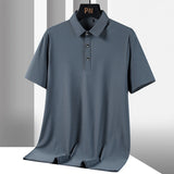Men's Plus Size Ice Silk Polo Shirt – Quick Dry