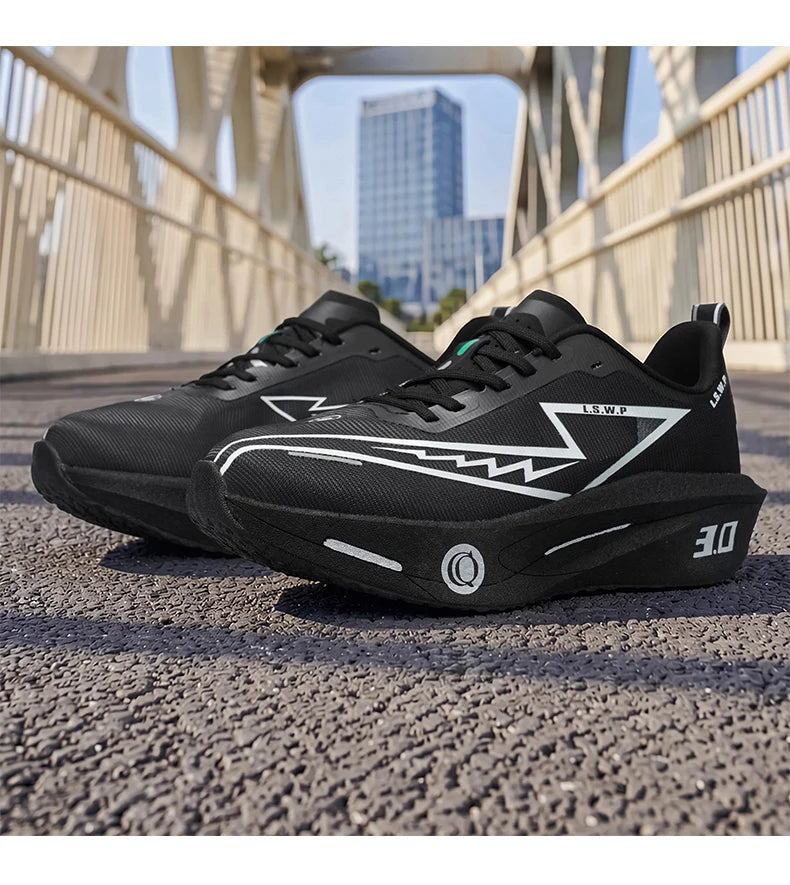 Men Marathon Running Shoes Carbon Plate Training Race Sports Outdoor Breathable Lightweight Women Comfortable Athletic Sneakers