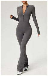 High-Performance Long Sleeve Yoga Jumpsuit
