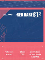 Li-Ning Women's RED HARE 8 PRO Racing Running Shoes BOOM Cushion LN DWR Water Repellent LiNing Training Sneaker ARPV016