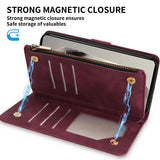Samsung Galaxy Wallet Case with Strap & Stand