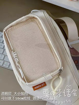 Kawaii Japanese Y2K Chest Bag Women Lolita Cute Crossbody Bag Girls Transparent Itabag Purses and Handbags Waist Ita Bag